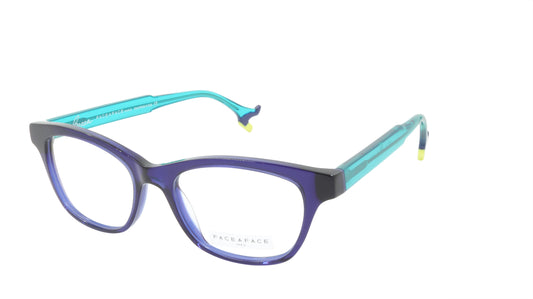 Face A Face Eyeglasses Frame BOCCA HIT 2 Col. 008 Acetate Ink Blue