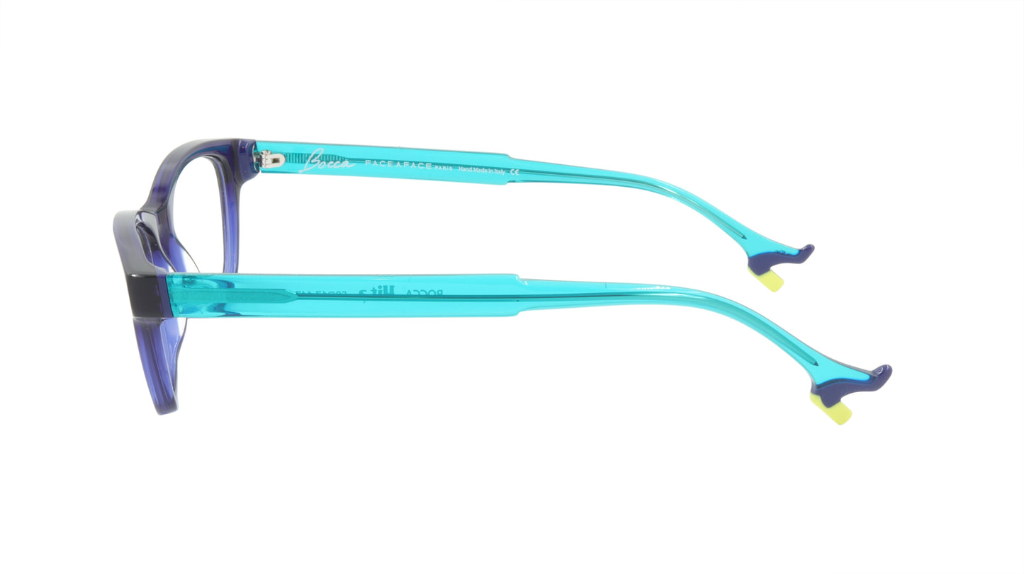 Face A Face Eyeglasses Frame BOCCA HIT 2 Col. 008 Acetate Ink Blue