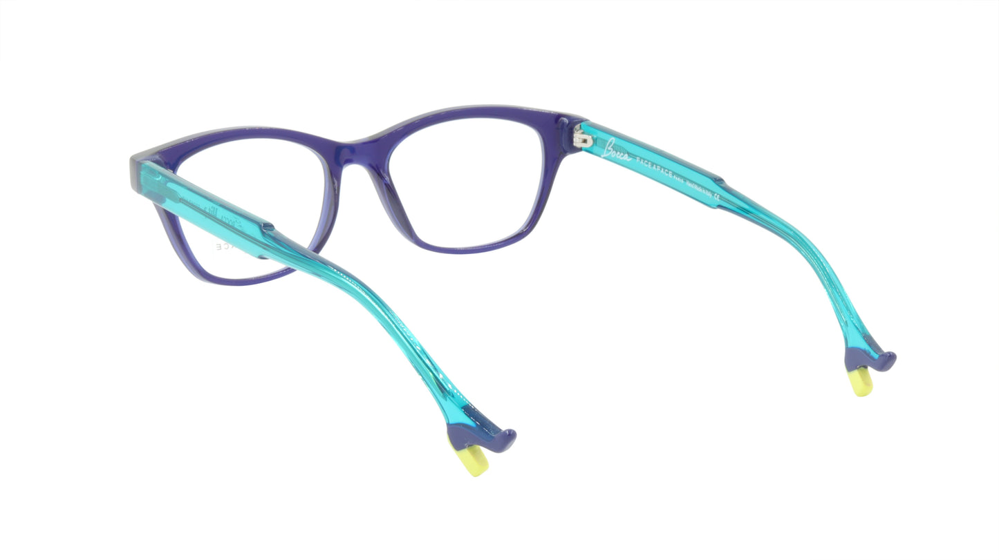 Face A Face Eyeglasses Frame BOCCA HIT 2 Col. 008 Acetate Ink Blue
