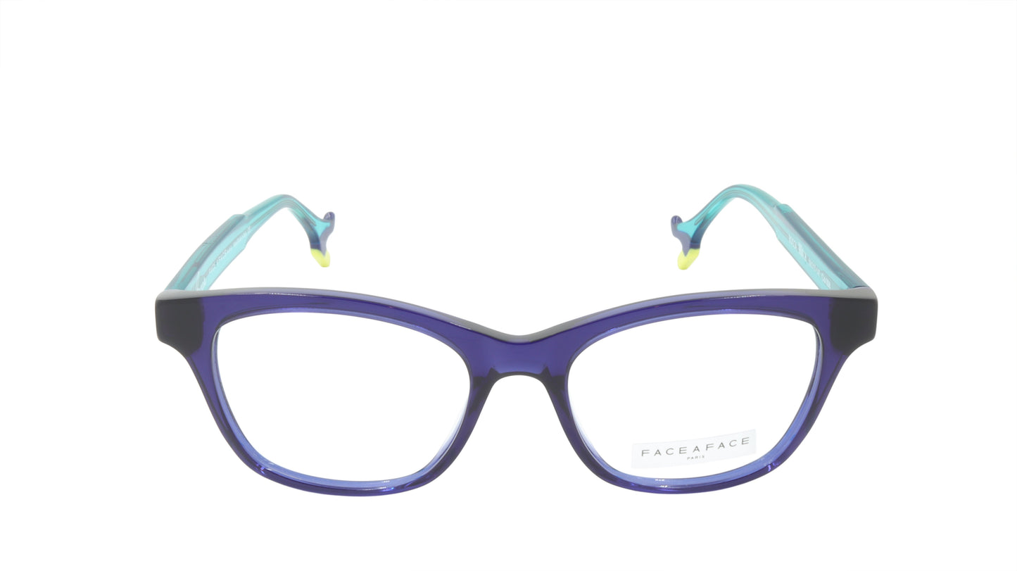 Face A Face Eyeglasses Frame BOCCA HIT 2 Col. 008 Acetate Ink Blue