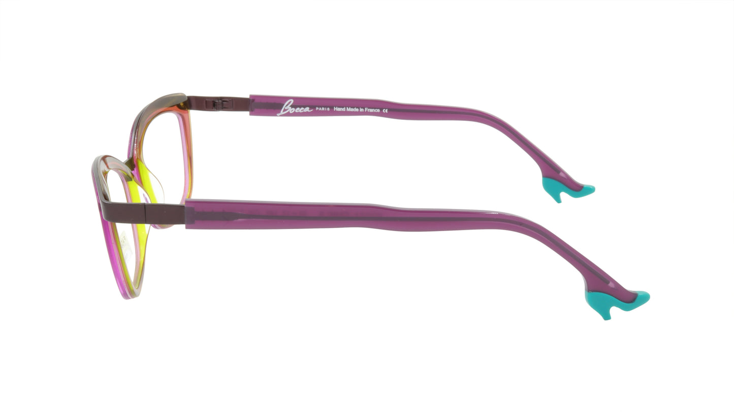 Face A Face Eyeglasses Frame BOCCA CHIC 2 Col. 9122 Acetate Electric Violet