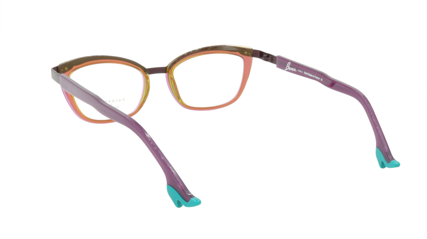 Face A Face Eyeglasses Frame BOCCA CHIC 2 Col. 9122 Acetate Electric Violet