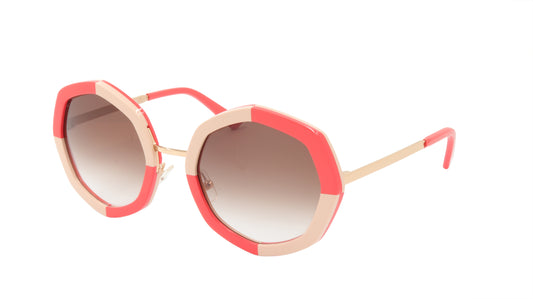 Face A Face Sunglasses Frame CHANCE 2 Col. 5563 Acetate Metal Nude Poppy Checker