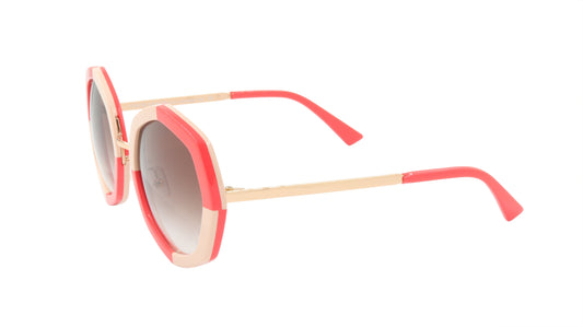 Face A Face Sunglasses Frame CHANCE 2 Col. 5563 Acetate Metal Nude Poppy Checker