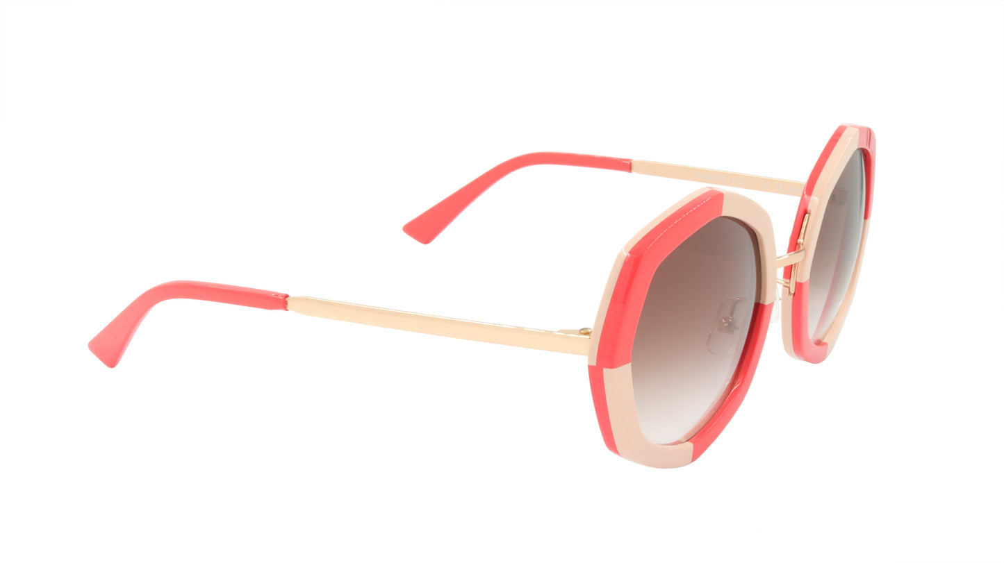 Face A Face Sunglasses Frame CHANCE 2 Col. 5563 Acetate Metal Nude Poppy Checker