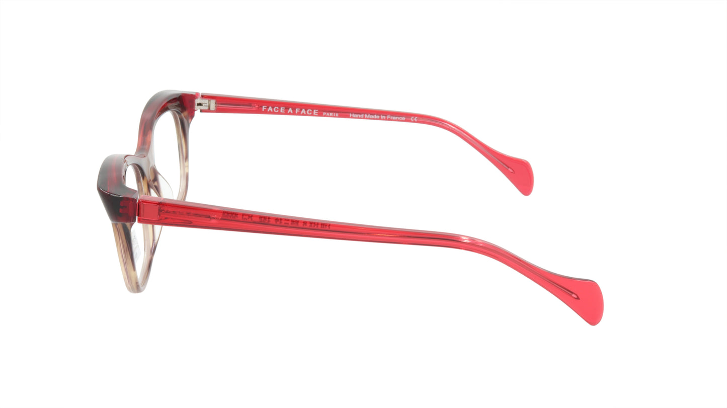 Face A Face Eyeglasses Frame GILDA 2 Col. 2036 Acetate Smoked Tortoise Raspberry