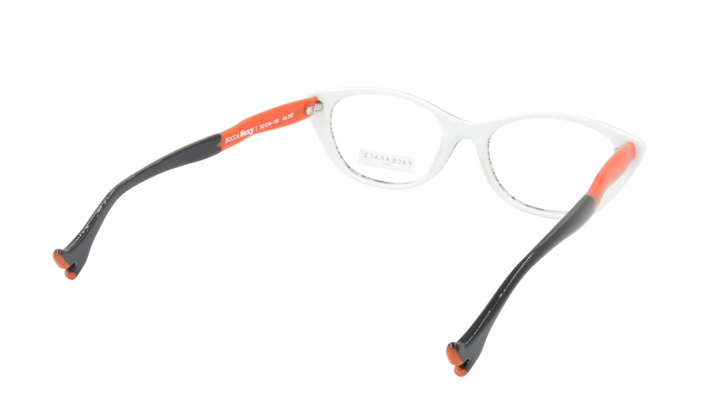 Face A Face Eyewear in Zig Zag Pattern in Orange and White