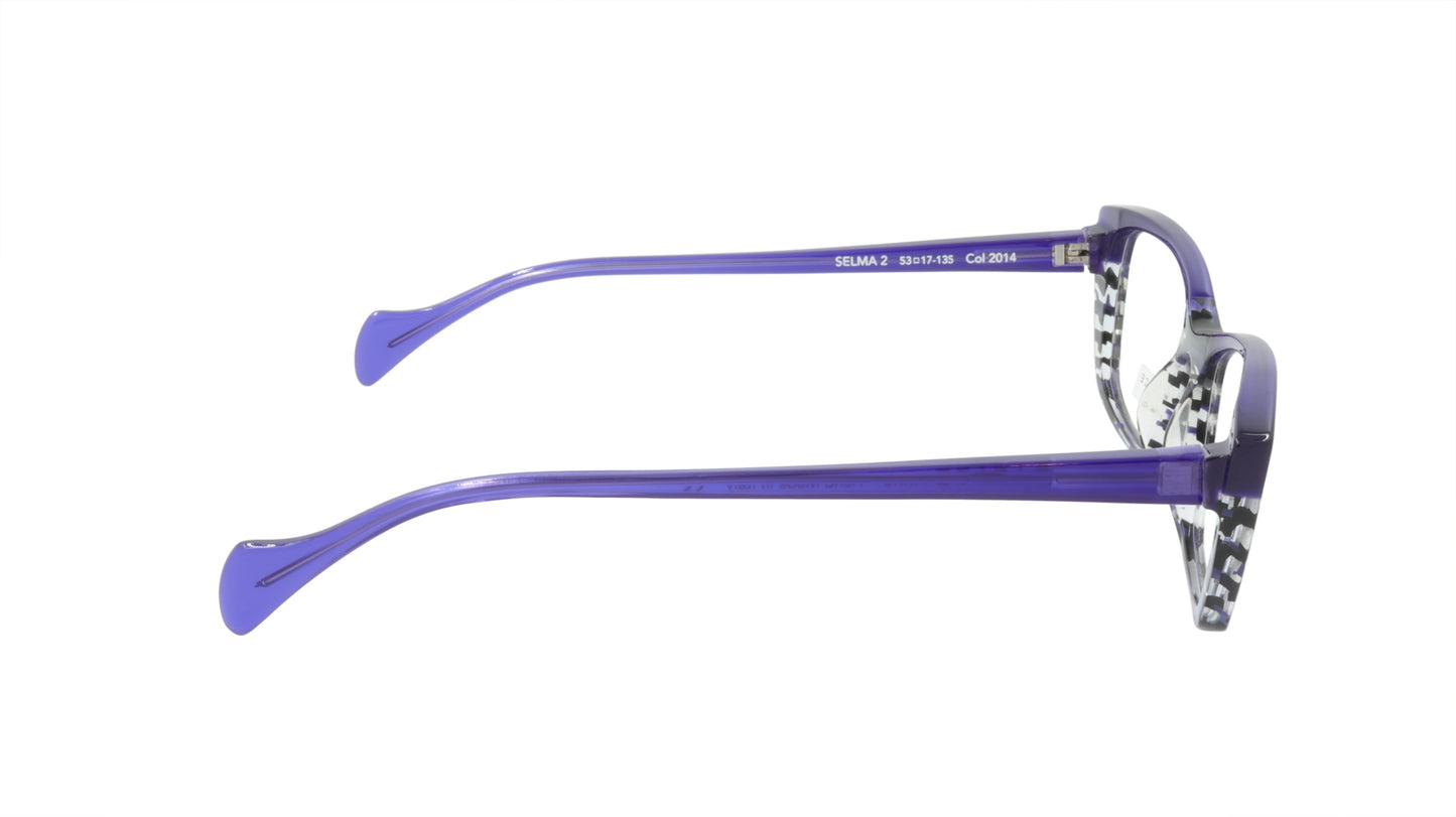 Face A Face Eyeglasses Frame SELMA 2 Col. 2014 Acetate Lines and Blue Light