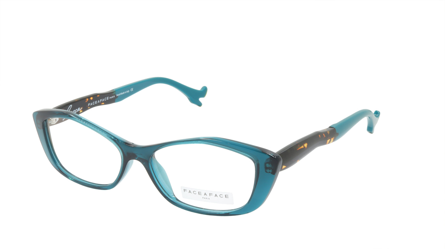 Face A Face Eyeglasses Frame BOCCA SEXY 4 Col. 2045 Acetate Dark Transparent