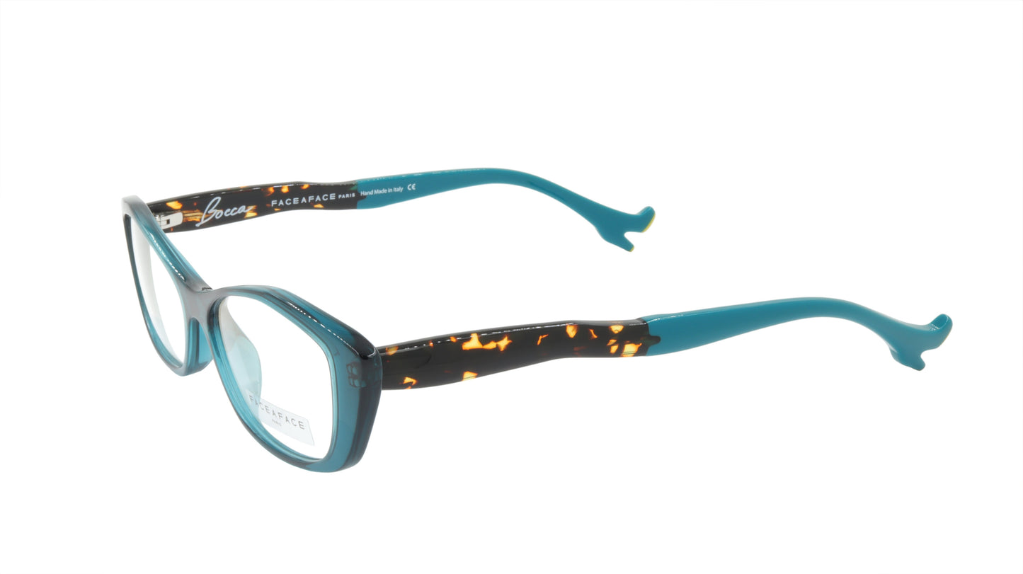 Face A Face Eyeglasses Frame BOCCA SEXY 4 Col. 2045 Acetate Dark Transparent