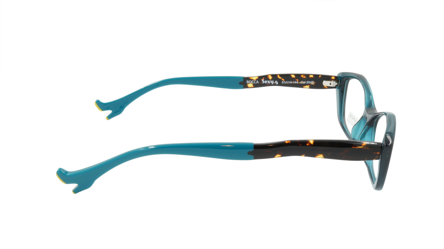 Face A Face Eyeglasses Frame BOCCA SEXY 4 Col. 2045 Acetate Dark Transparent