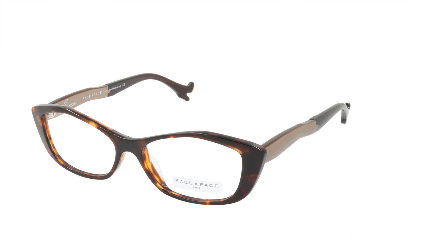 Face A Face Eyeglasses Frame BOCCA SEXY 4 Col. 476 Acetate Tortoise Beige Brown