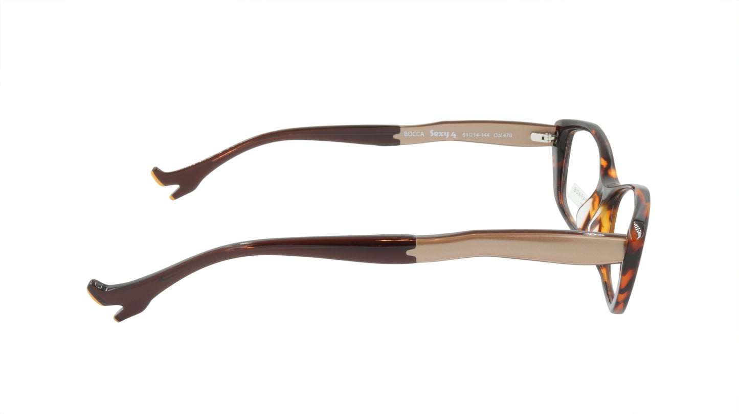 Face A Face Eyeglasses Frame BOCCA SEXY 4 Col. 476 Acetate Tortoise Beige Brown