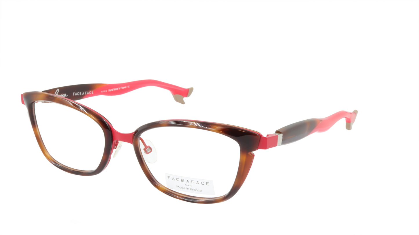 Face A Face Eyeglasses Frame BOCCA STAR 1 Col. 982M Acetate Matte Cherry Red