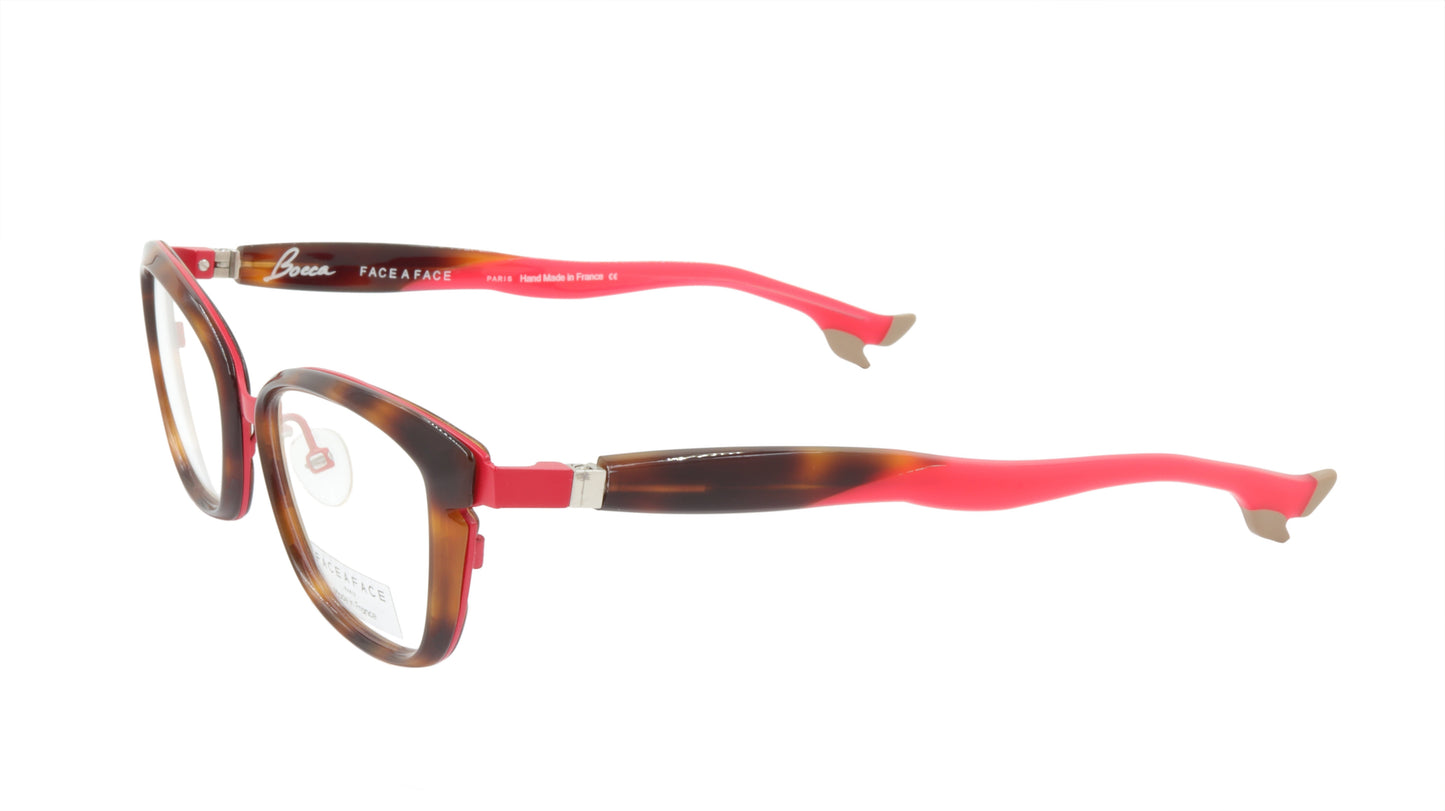 Face A Face Eyeglasses Frame BOCCA STAR 1 Col. 982M Acetate Matte Cherry Red