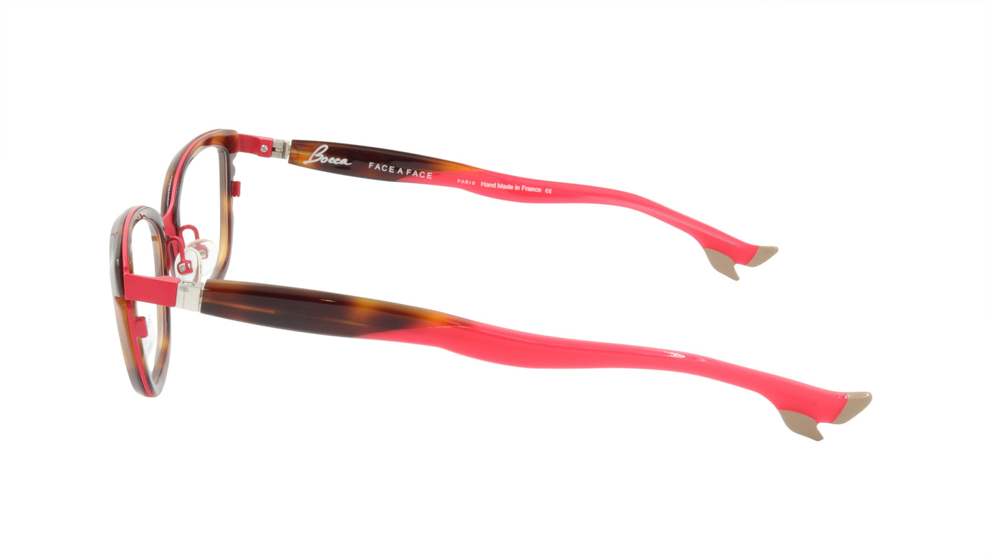Face A Face Eyeglasses Frame BOCCA STAR 1 Col. 982M Acetate Matte Cherry Red