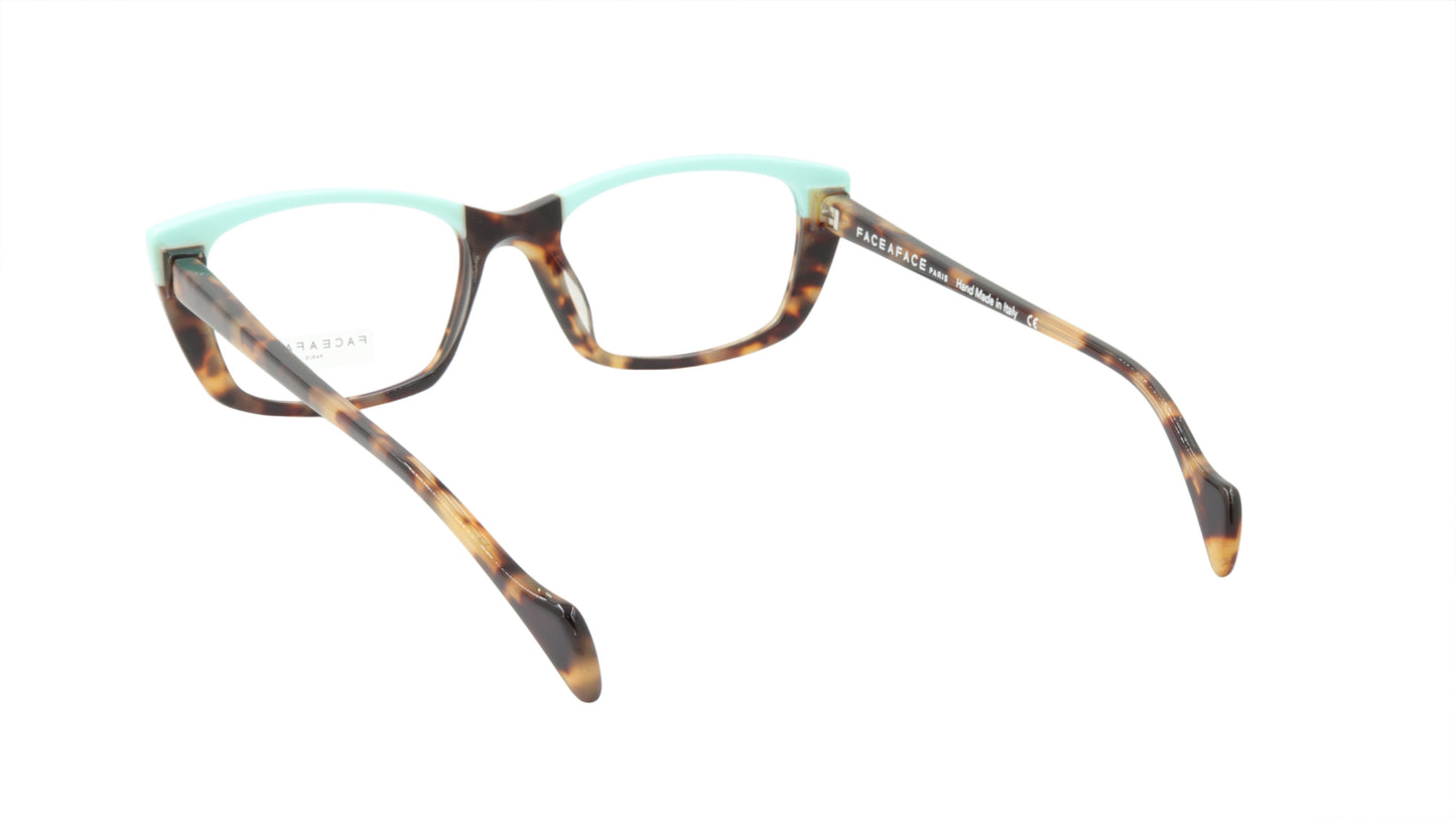 Face A Face Eyeglasses Frame SELMA 2 Col. 2120 Acetate Camouflage Yellow Opaque