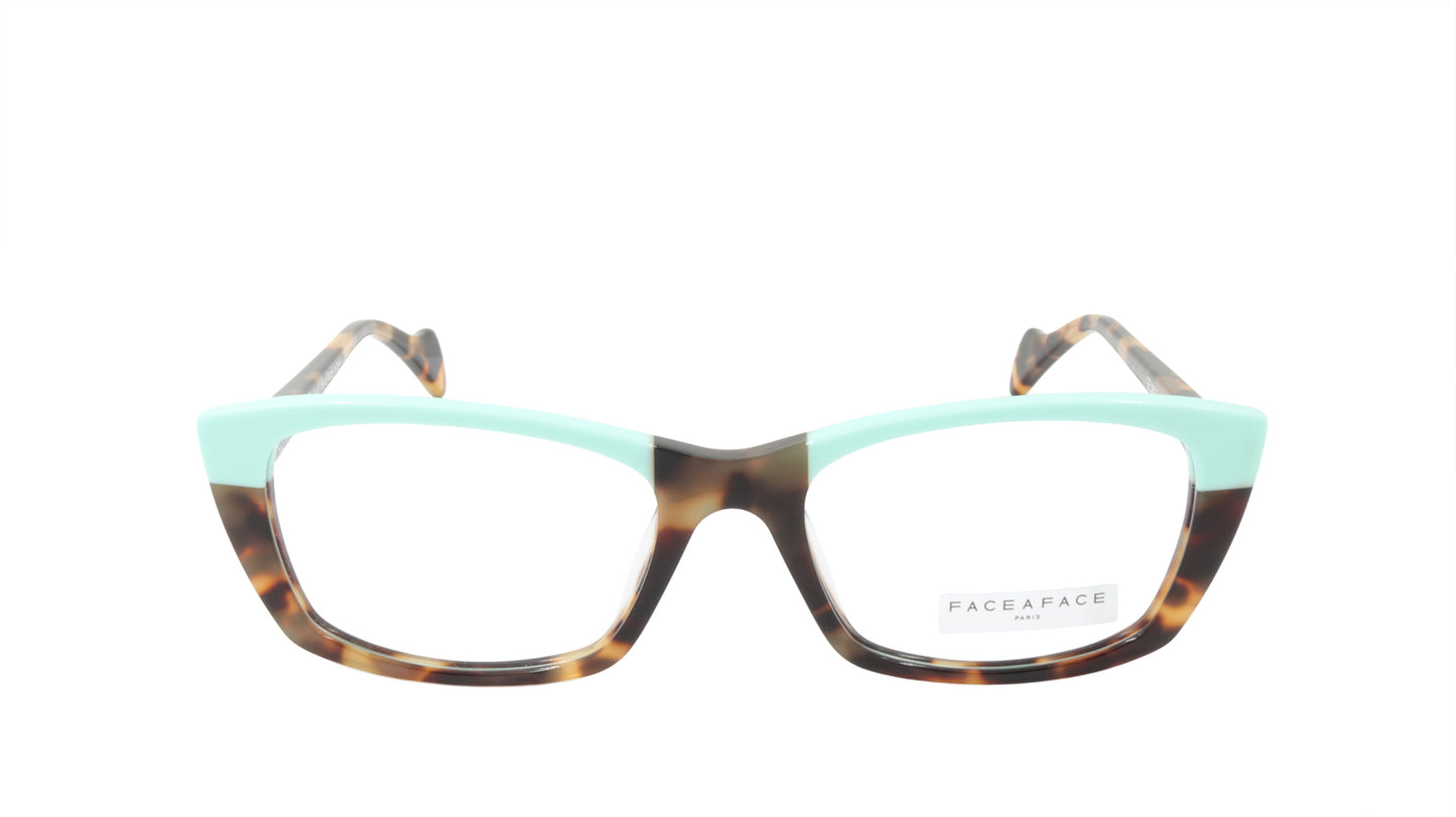 Face A Face Eyeglasses Frame SELMA 2 Col. 2120 Acetate Camouflage Yellow Opaque