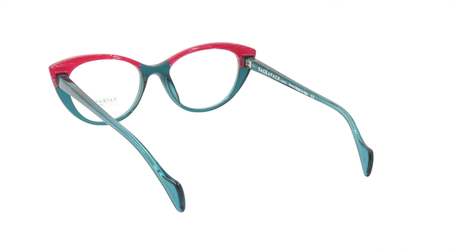 Face A Face Eyeglasses Frame SELMA 1 Col. 2045 Acetate Transparent Duck Blue