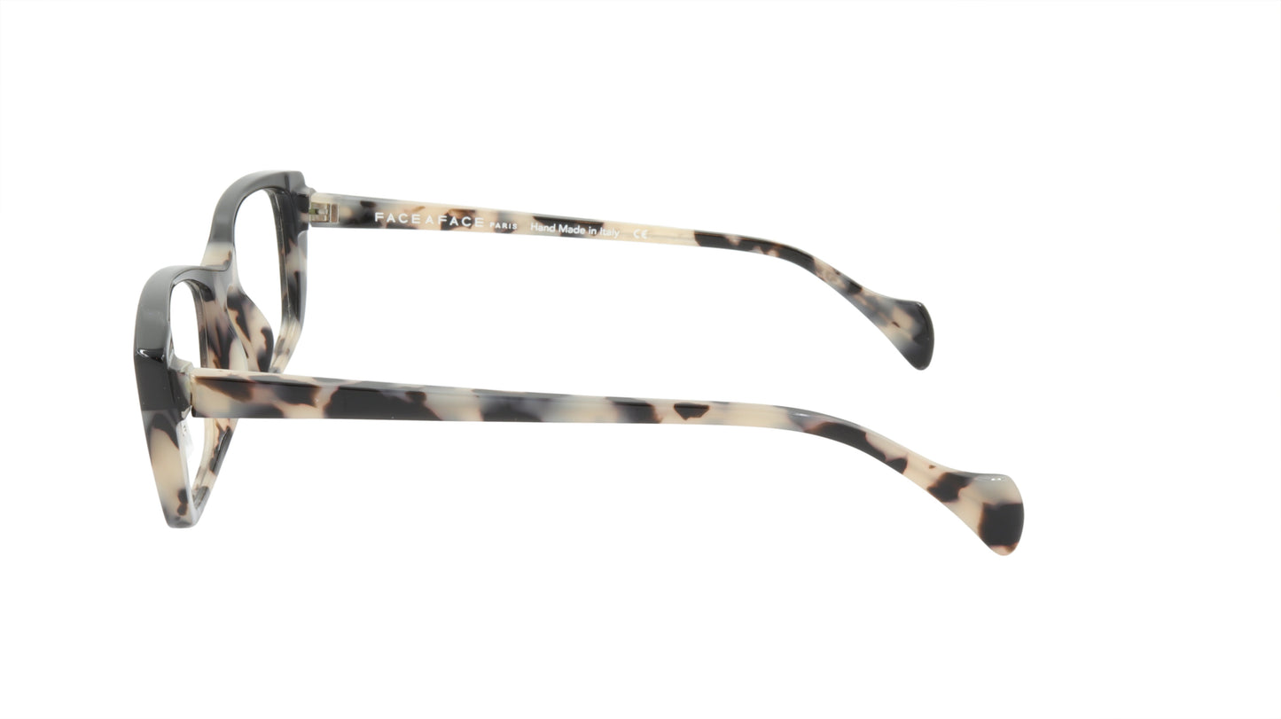 Face A Face Eyeglasses Frame SELMA 2 Col. 7407 Acetate Congo Camouflage Black