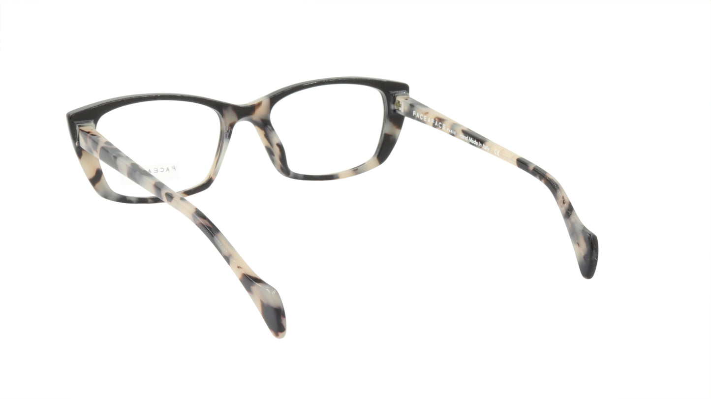 Face A Face Eyeglasses Frame SELMA 2 Col. 7407 Acetate Congo Camouflage Black
