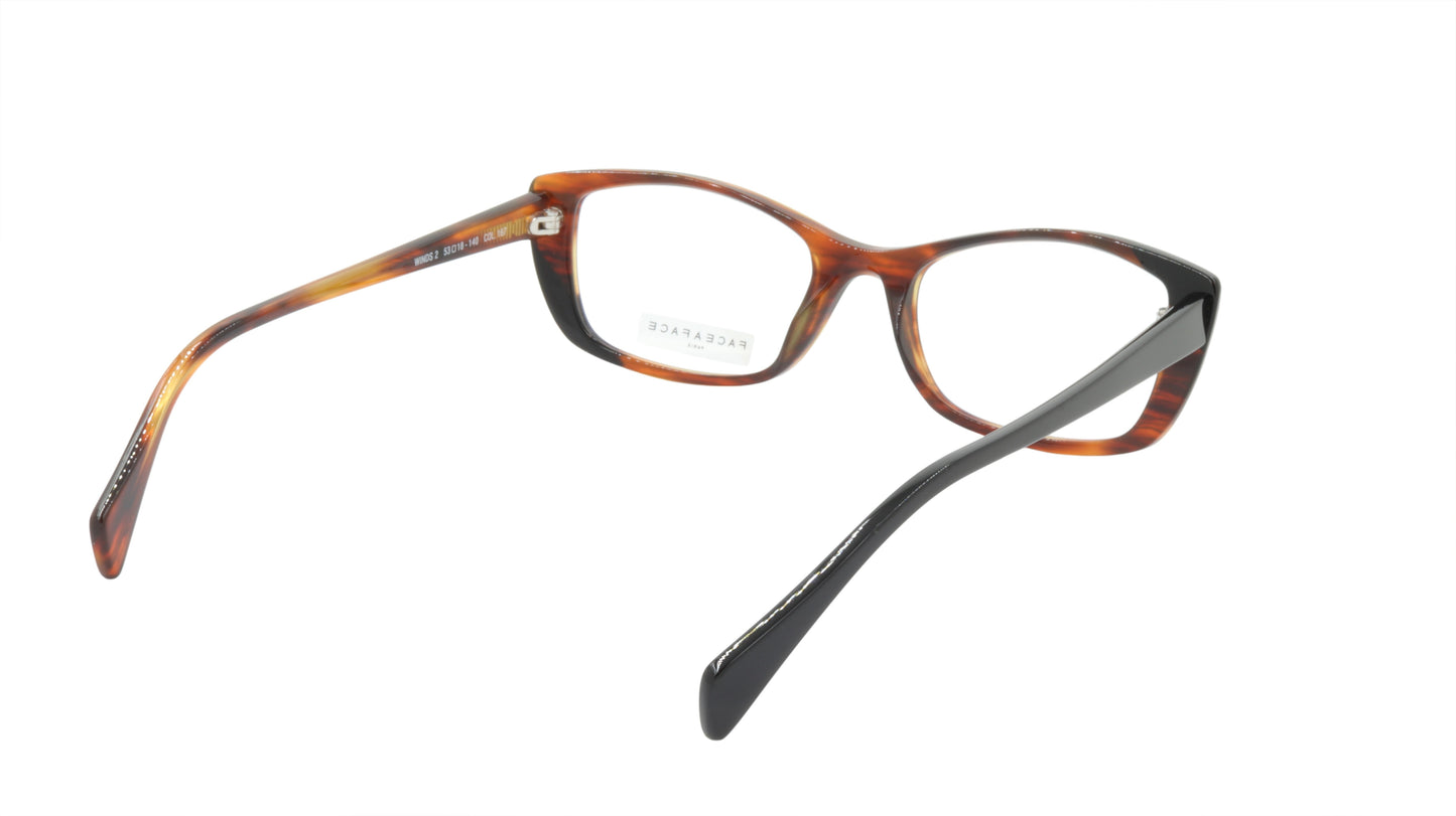 Face A Face Eyeglasses Frame WINDS 2 Col. 167 Acetate Brown Horn