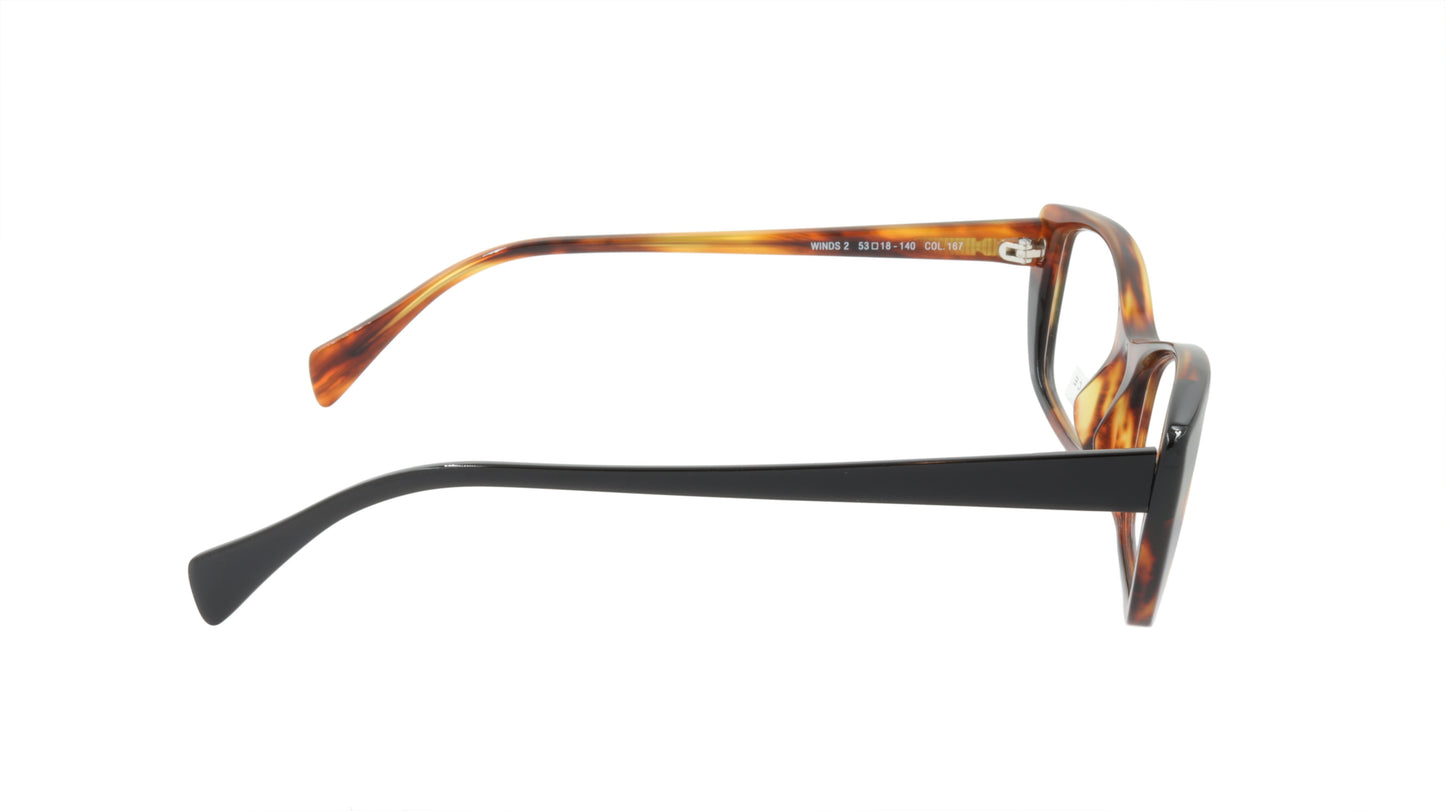 Face A Face Eyeglasses Frame WINDS 2 Col. 167 Acetate Brown Horn