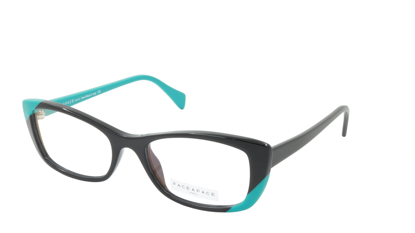 Face A Face Eyeglasses Frame WINDS 2 Col. 100 Acetate Black