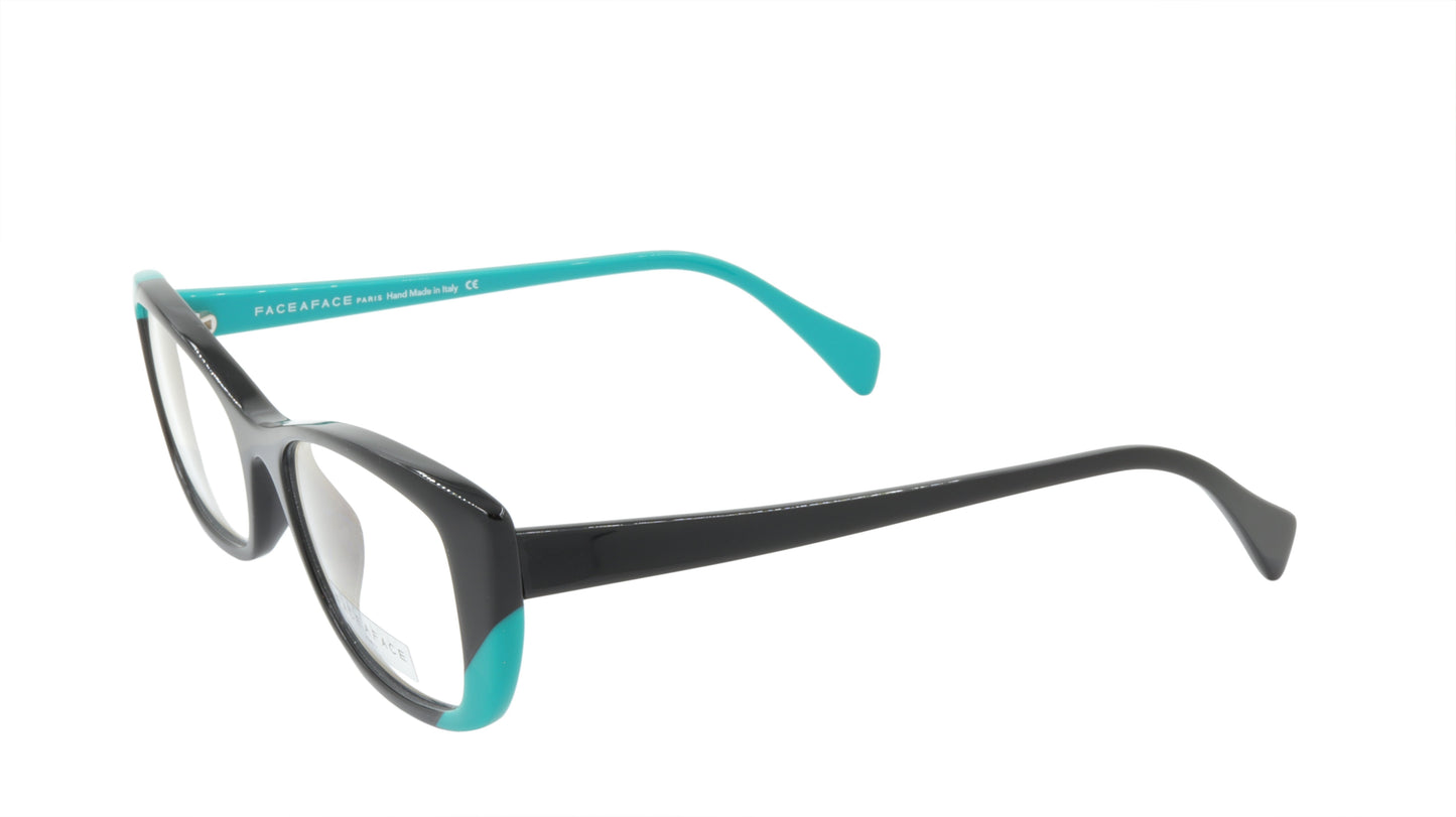 Face A Face Eyeglasses Frame WINDS 2 Col. 100 Acetate Black