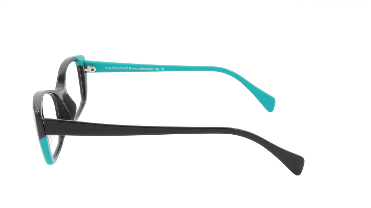 Face A Face Eyeglasses Frame WINDS 2 Col. 100 Acetate Black