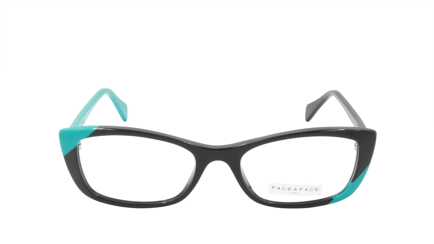 Face A Face Eyeglasses Frame WINDS 2 Col. 100 Acetate Black