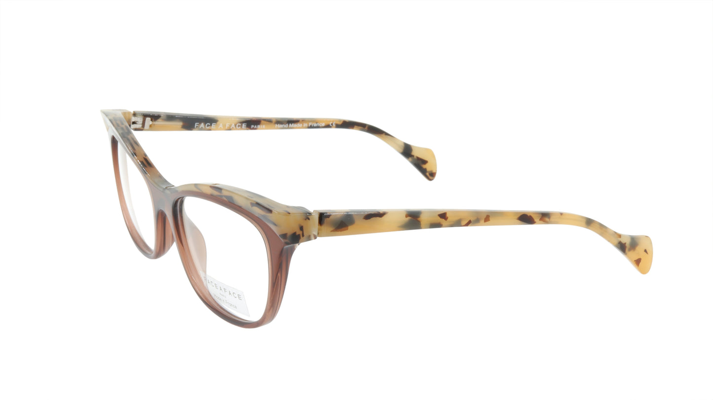 Face A Face Eyeglasses Frame GILDA 2 Col. 222 Acetate Chestnut Brown Safari