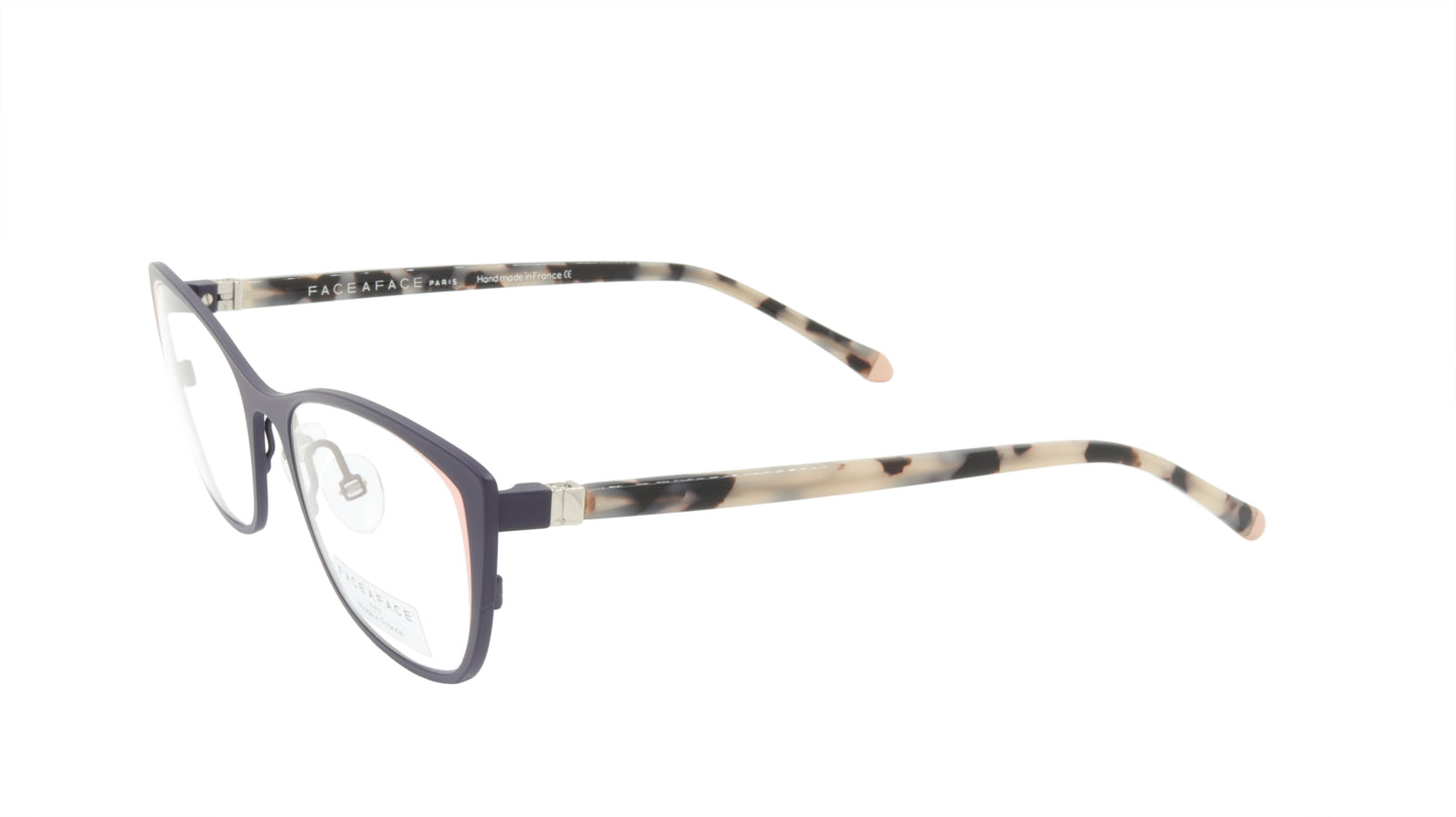 Face A Face Eyeglasses Frame JOYCE 1 Col. 9420 Acetate Matte Dark Violet Pastel