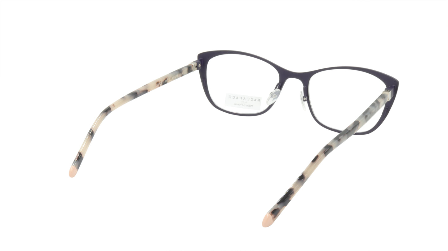 Face A Face Eyeglasses Frame JOYCE 1 Col. 9420 Acetate Matte Dark Violet Pastel