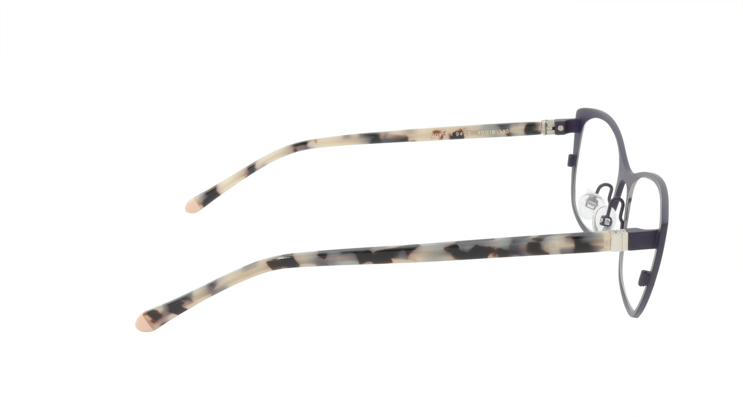 Face A Face Eyeglasses Frame JOYCE 1 Col. 9420 Acetate Matte Dark Violet Pastel