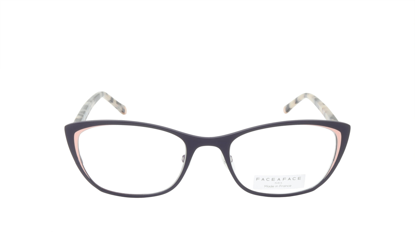Face A Face Eyeglasses Frame JOYCE 1 Col. 9420 Acetate Matte Dark Violet Pastel