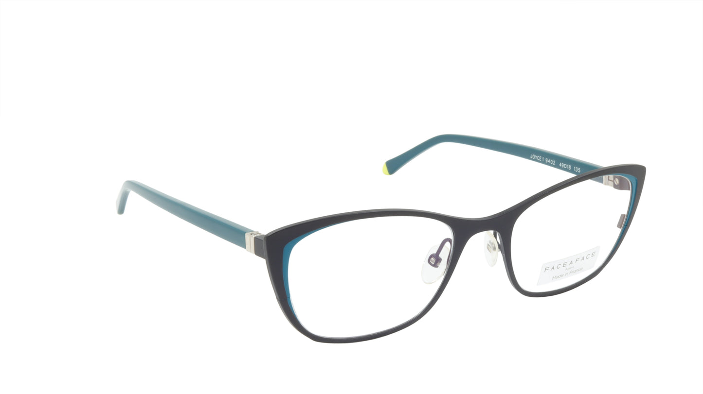 Face A Face Eyeglasses Frame JOYCE 1 Col. 9402 Acetate Matte Blueberry Violet