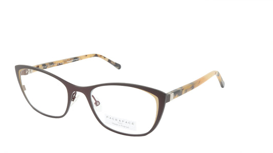 Face A Face Eyeglasses Frame JOYCE 1 Col. 9324 Acetate Dark Aubergine