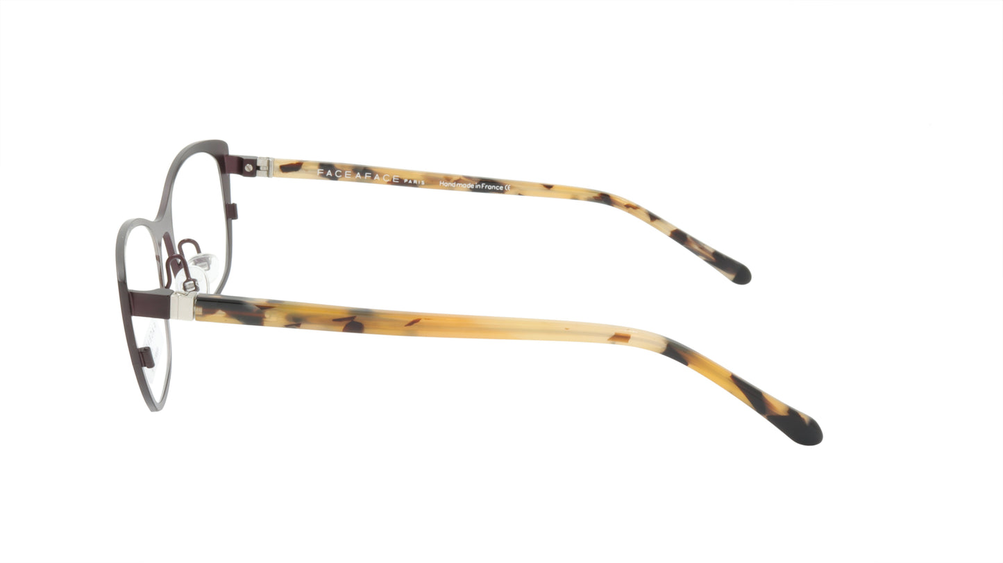 Face A Face Eyeglasses Frame JOYCE 1 Col. 9324 Acetate Dark Aubergine