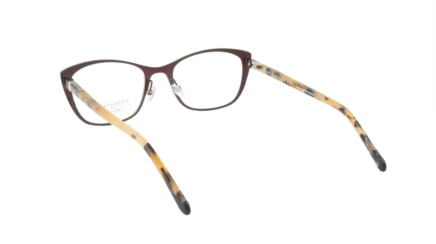 Face A Face Eyeglasses Frame JOYCE 1 Col. 9324 Acetate Dark Aubergine