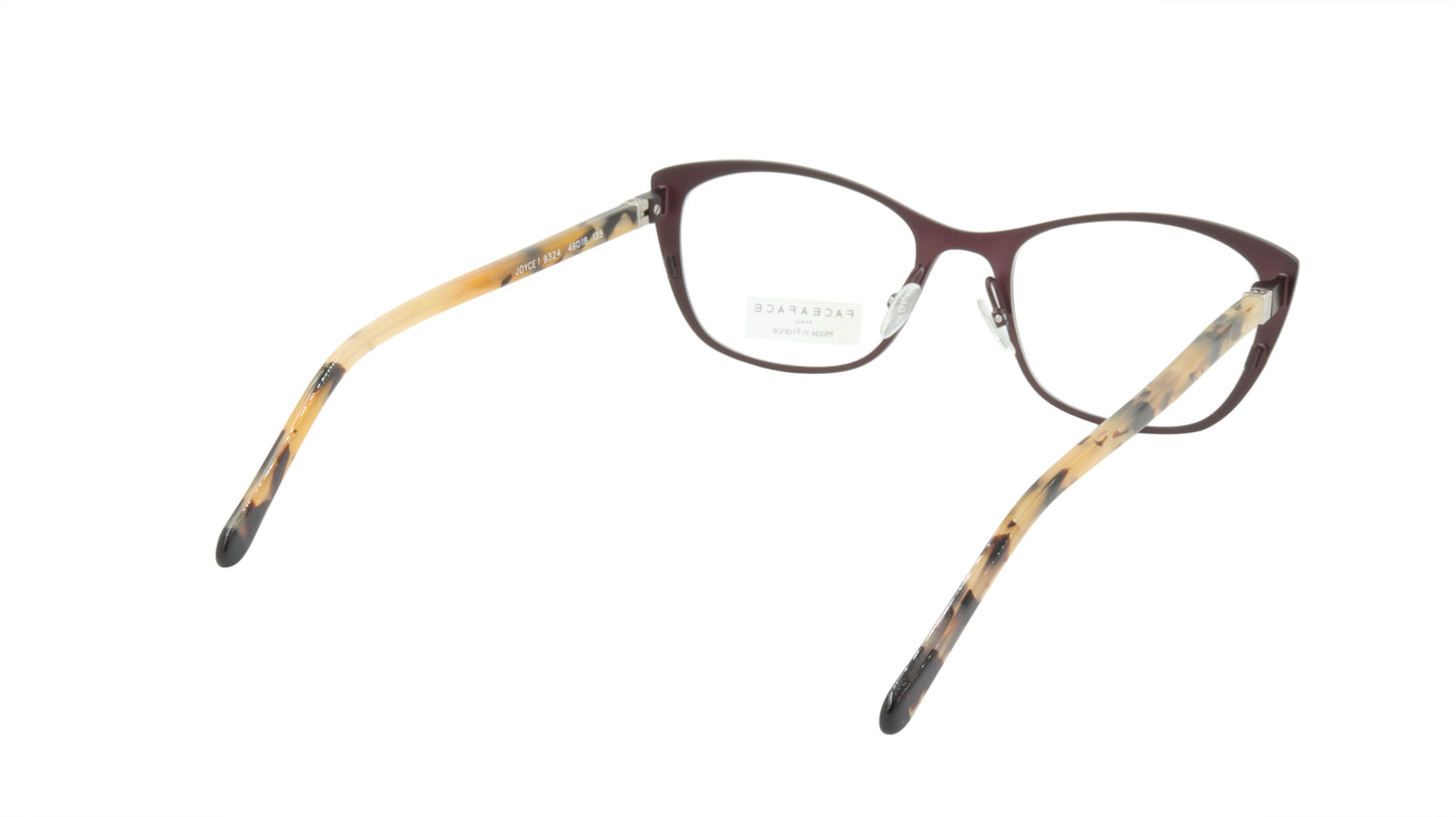 Face A Face Eyeglasses Frame JOYCE 1 Col. 9324 Acetate Dark Aubergine
