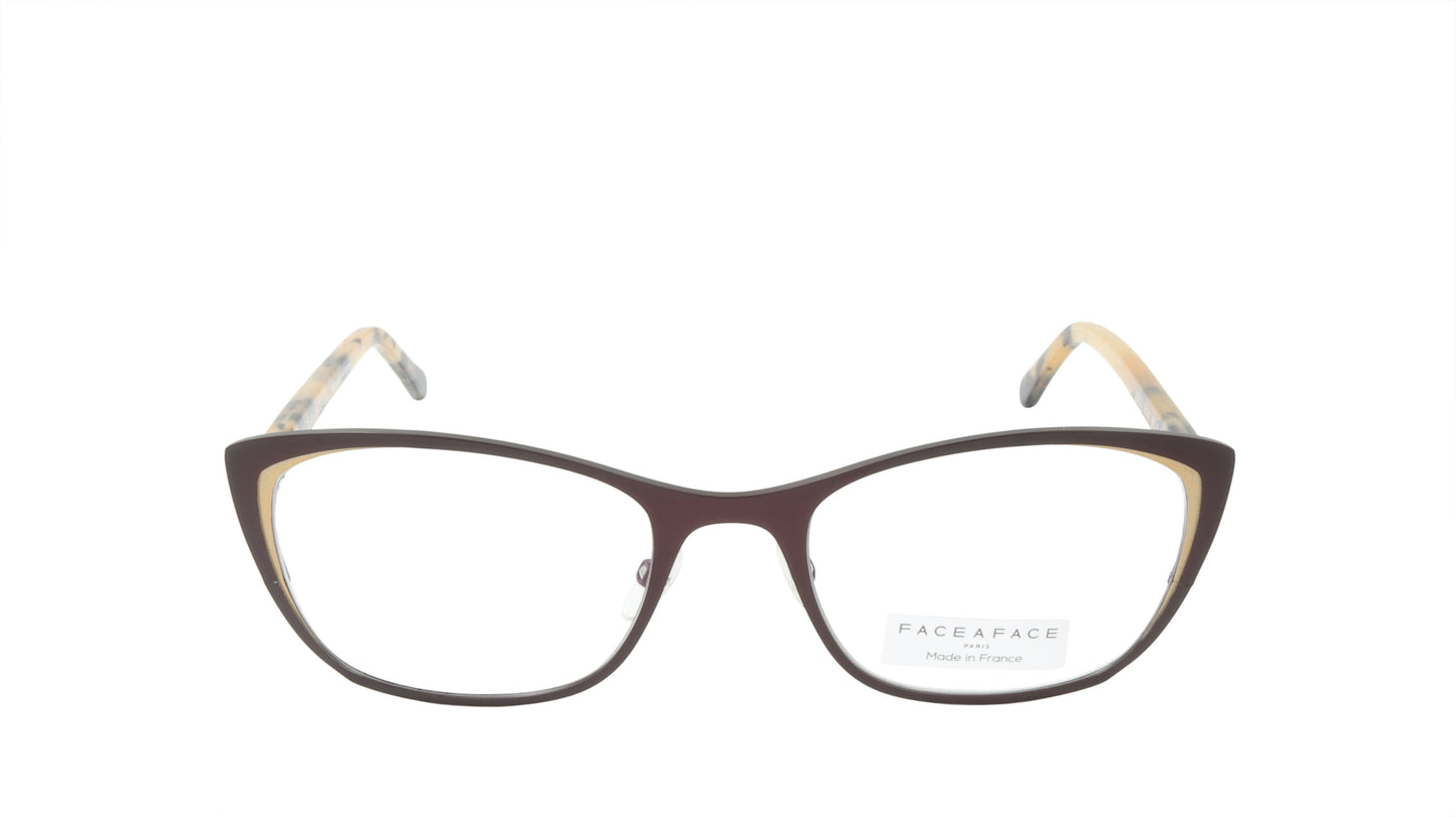 Face A Face Eyeglasses Frame JOYCE 1 Col. 9324 Acetate Dark Aubergine
