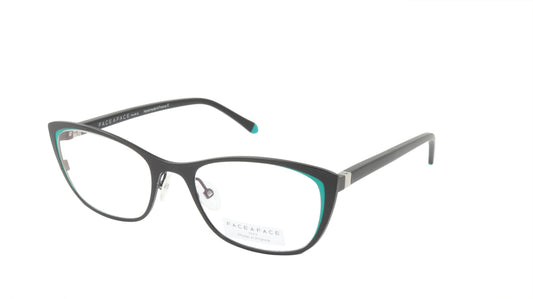 Face A Face Cateye Eyewear in Black and Emerald Green