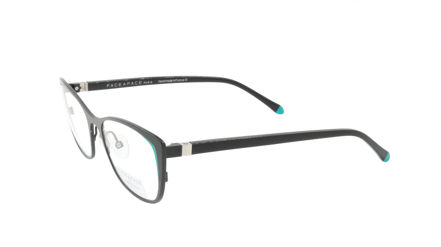 Face A Face Cateye Eyewear in Black and Emerald Green