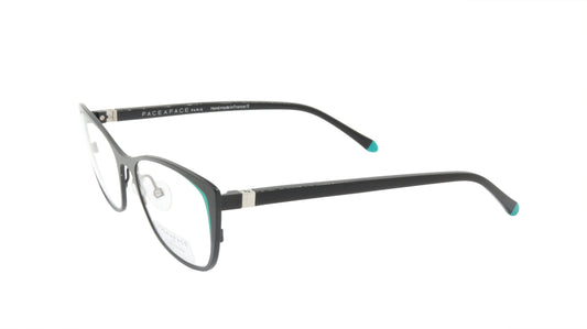 Face A Face Cateye Eyewear in Black and Emerald Green