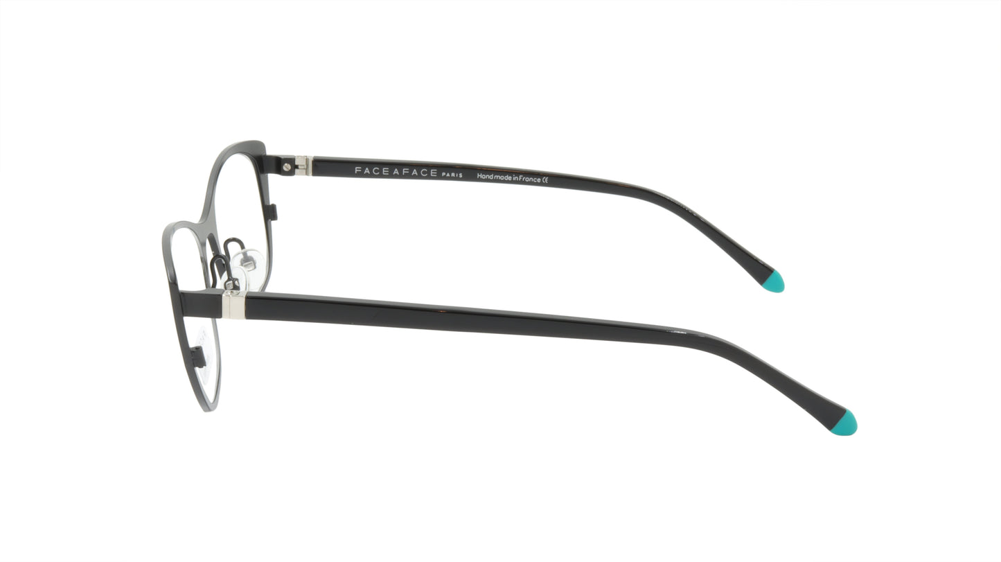 Face A Face Cateye Eyewear in Black and Emerald Green