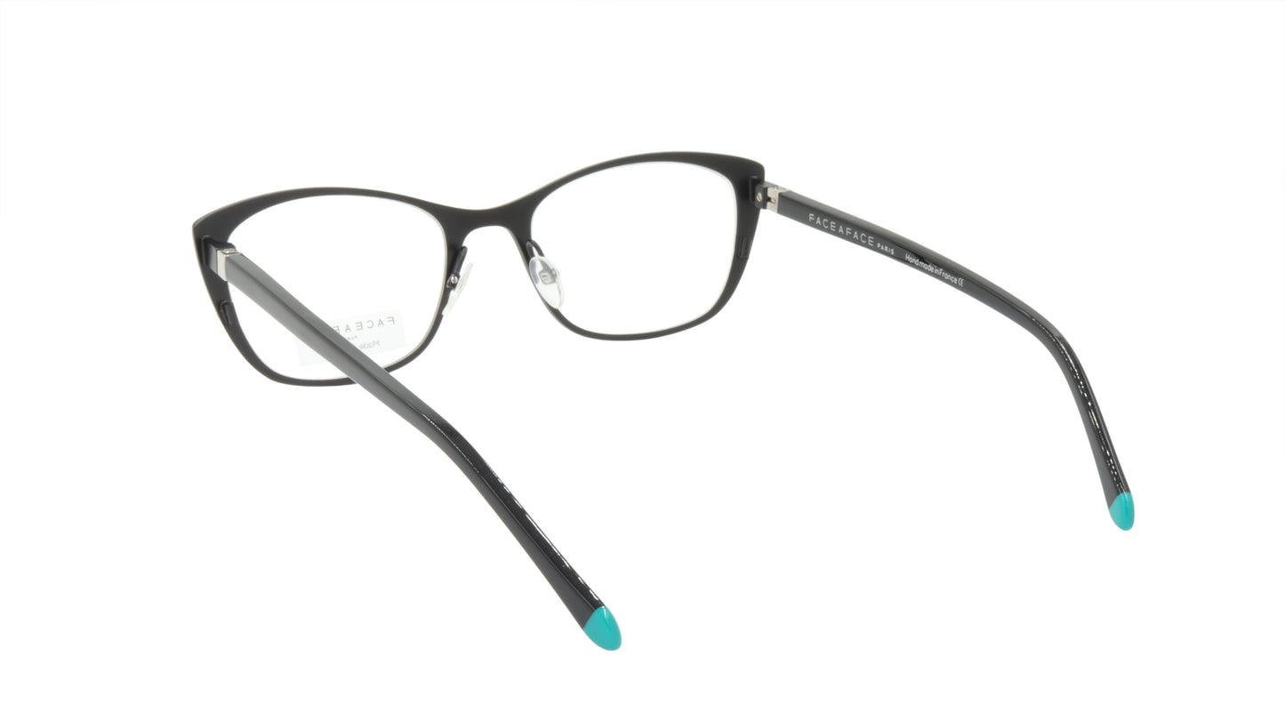 Face A Face Cateye Eyewear in Black and Emerald Green