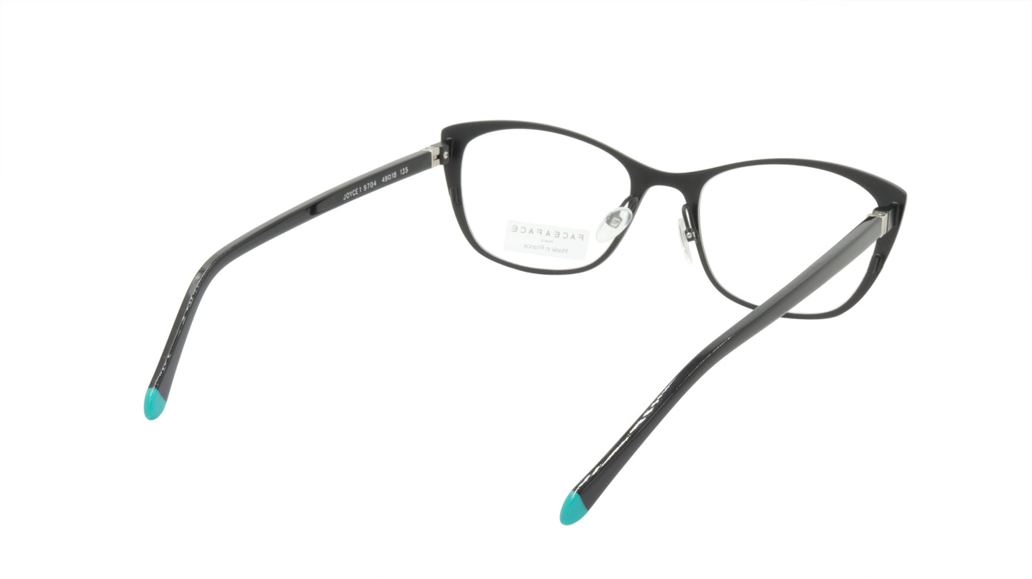 Face A Face Cateye Eyewear in Black and Emerald Green