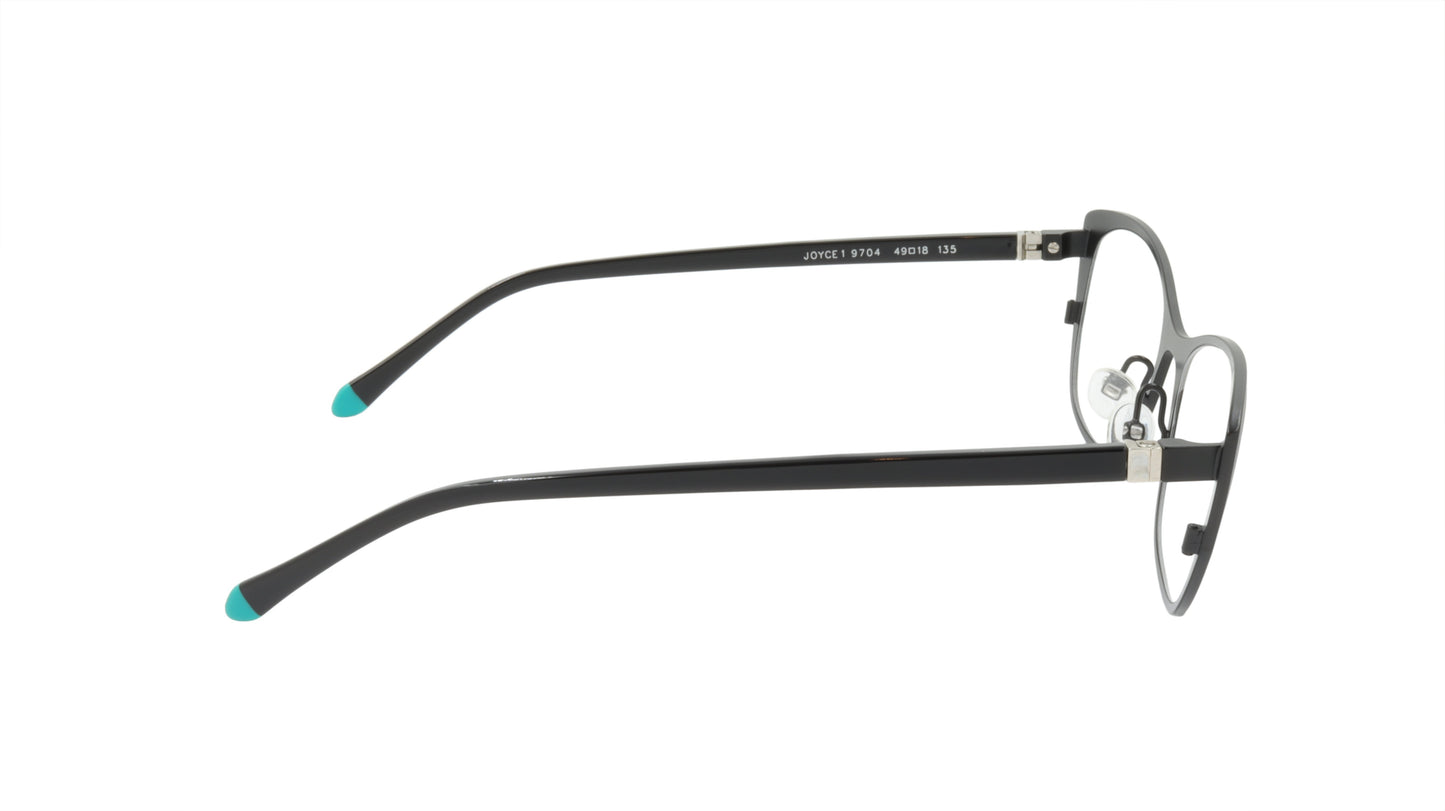Face A Face Cateye Eyewear in Black and Emerald Green