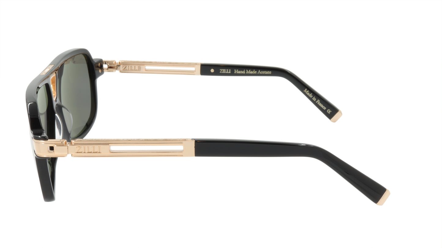 ZILLI Sunglasses Titanium Acetate Polarized France Handmade ZI 65036 C01